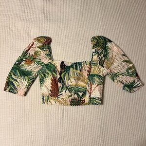 FARM Rio Puff Sleeve Summer Top